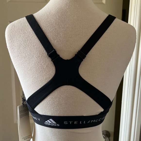 ADIDAS by STELLA McCARTNEY aSMC TPR Sports Bra in Black NEW Medium - Picture 4 of 8